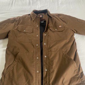 Dickies Men's Flex Duck Shirt Jacket Timber Brown NWOT